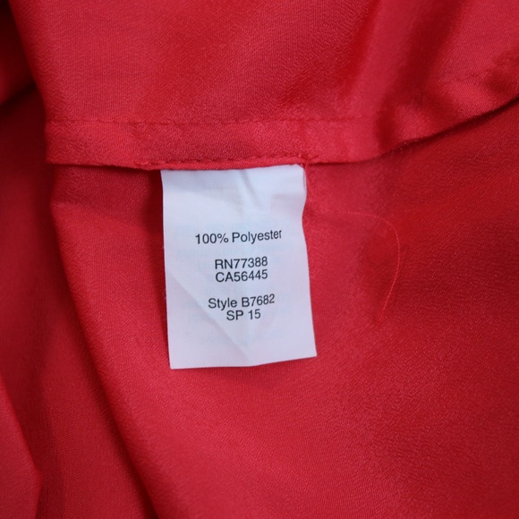 J.CREW Red Drapey Sleeveless Blouse Top XS - Picture 5 of 6